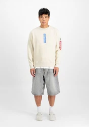 Alpha Industries Sweater Refl. Print Beige/Khaki/Weiß