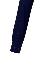 Seidensticker Businesshemd Slim Kentkragen Uni Dunkelblau/Blau