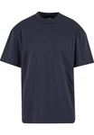 Urban Classics Langarmshirt Tall Pocket Tee Dunkelblau/Blau