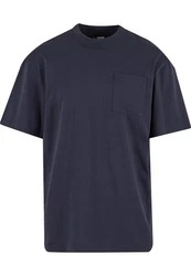 Urban Classics Langarmshirt Tall Pocket Tee Dunkelblau/Blau