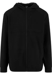 URBAN CLASSICS Sweatjacke Scuba Zip Pocket Hoody Schwarz