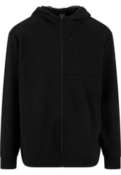 URBAN CLASSICS Sweatjacke Scuba Zip Pocket Hoody Schwarz