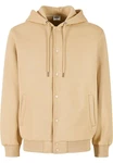Urban Classics Fluffy Fleece Hoodjacket Beige/Khaki/Braun