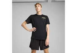 PUMA Laufshirt NITRO Herren Schwarz/Lila/Braun