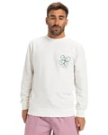 Quiksilver Sweatshirt Graphic Weiß/Grün/Khaki/Creme