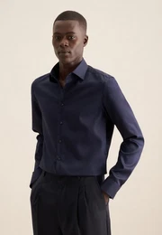 Businesshemd Slim Kentkragen Uni