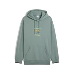 PUMA Hoodie Wardrobe Essentials Graphic Hoodie Herren Grün/Hellgrün
