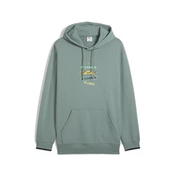 PUMA Hoodie Wardrobe Essentials Graphic Hoodie Herren Grün/Hellgrün