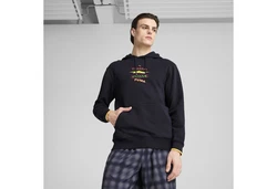 PUMA Hoodie Wardrobe Essentials Graphic Hoodie Herren Dunkelblau/Schwarz/Mischfarben