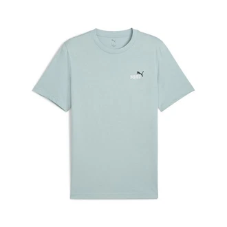 PUMA T-Shirt Essentials Small No. 1 Logo T-Shirt Herren Hellblau/Blau/Grün