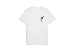 PUMA T-Shirt ROAD TO UNITY Graphic T-Shirt Herren Weiß/Schwarz