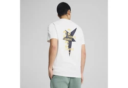 PUMA T-Shirt ROAD TO UNITY Graphic T-Shirt Herren Weiß/Schwarz