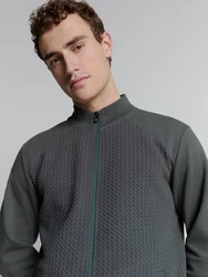 NO EXCESS Sweater No Excess Jacquard sweatshirt khaki