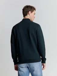NO EXCESS Sweater No Excess Jacquard sweatshirt Dunkelgrün/Dunkelblau/Dunkelgrau/Grün