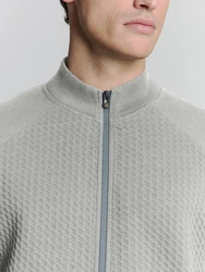 NO EXCESS Sweater No Excess Jacquard sweatshirt Grau/Hellgrau/Hellgrün/Khaki/Hellblau