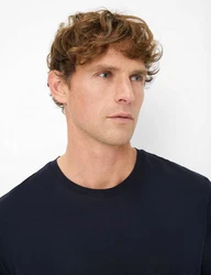 Brax T-Shirt Style TED Dunkelblau/Schwarz