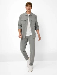 Brax T-Shirt Style TED Grau/Weiß/Creme/Hellgrau