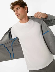 Brax T-Shirt Style TED Grau/Weiß/Creme/Hellgrau