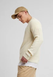 Urban Classics Rundhalspullover Rib Basic Sweater (1-tlg) Beige/Orange/Khaki/Weiß/Gelb/Gold