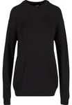 Urban Classics Rundhalspullover Rib Basic Sweater (1-tlg) Schwarz