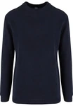 Urban Classics Rundhalspullover Rib Basic Sweater (1-tlg) Dunkelblau