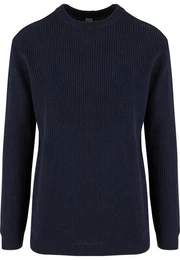 Rundhalspullover Rib Basic Sweater (1-tlg)