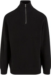 URBAN CLASSICS Sweater Rib Basic Troyer (1-tlg) 