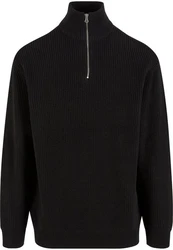 URBAN CLASSICS Sweater Rib Basic Troyer (1-tlg) 