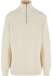 URBAN CLASSICS Sweater Rib Basic Troyer (1-tlg) 