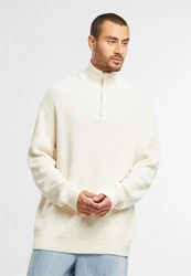 URBAN CLASSICS Sweater Rib Basic Troyer (1-tlg) 