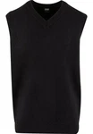URBAN CLASSICS Steppweste Urban Classics Knitted Vest Schwarz