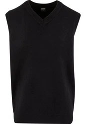 URBAN CLASSICS Steppweste Urban Classics Knitted Vest Schwarz