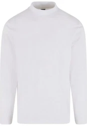 Urban Classics Mock Neck Longsleeve Weiß/Grau/Creme