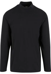 Urban Classics Mock Neck Longsleeve Schwarz