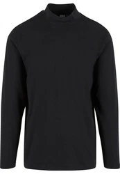 Urban Classics Mock Neck Longsleeve Schwarz