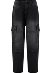 URBAN CLASSICS Tapered Heavy Ounce Baggy Cargo Jeans 