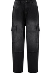 URBAN CLASSICS Tapered Heavy Ounce Baggy Cargo Jeans 