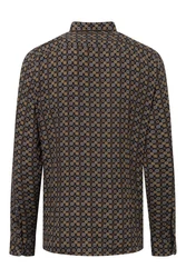 JOOP! Langarmhemd Hanson Businesshemd Mischfarben/Dunkelgrün/Gelb/Grau/Creme/Beige