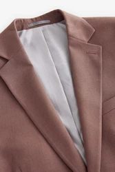 Next Sakko Tailored Fit Anzugsakko mit Struktur Braun/Lila/Beige/Grau