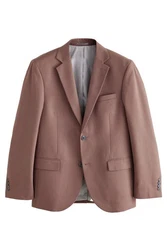 Next Sakko Tailored Fit Anzugsakko mit Struktur Braun/Lila/Beige/Grau