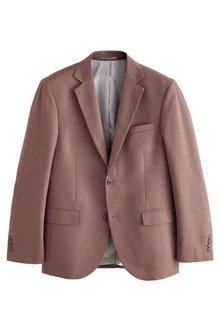 Next Sakko Tailored Fit Anzugsakko mit Struktur Braun/Lila/Beige/Grau