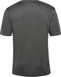 hummel T-Shirt Hmlessential Jersey Dunkelgrau/Grau/Hellgrau