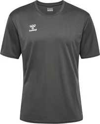 hummel T-Shirt Hmlessential Jersey Dunkelgrau/Grau/Hellgrau