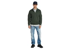 G-STAR Sweatshirt Herren Premium Core Half Zip Dunkelgrün/Grün