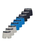 Phil & Co. Retro Pants Jersey Core Unterhose enger Schnitt 5-Piece-Cut Dunkelblau/Blau/Hellblau/Grau