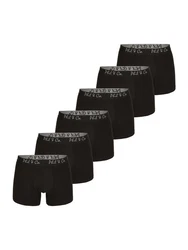 Phil & Co. Retro Pants Jersey Core Unterhose enger Schnitt 5-Piece-Cut Schwarz/Dunkelbraun