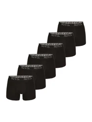 Phil & Co. Retro Pants Jersey Core Unterhose enger Schnitt 5-Piece-Cut Schwarz/Dunkelbraun