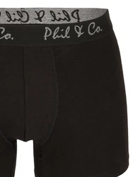 Phil & Co. Retro Pants Jersey Core Unterhose enger Schnitt 5-Piece-Cut Schwarz/Grün/Dunkelblau/Khaki