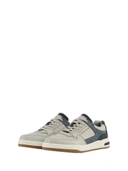 TOM TAILOR Sneaker aus Kunstleder (1-tlg) Grau/Hellgrau/Beige