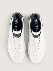 TOM TAILOR Sneaker aus Kunstleder (1-tlg) Weiß/Creme